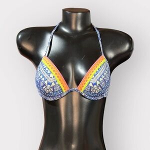 P185 Victorias Secret Under-Wire Bikini Top Swim Bra 34B Small Medium Auction